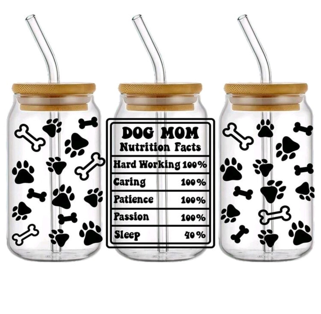 16 oz Libbey Cup - Dog Mom