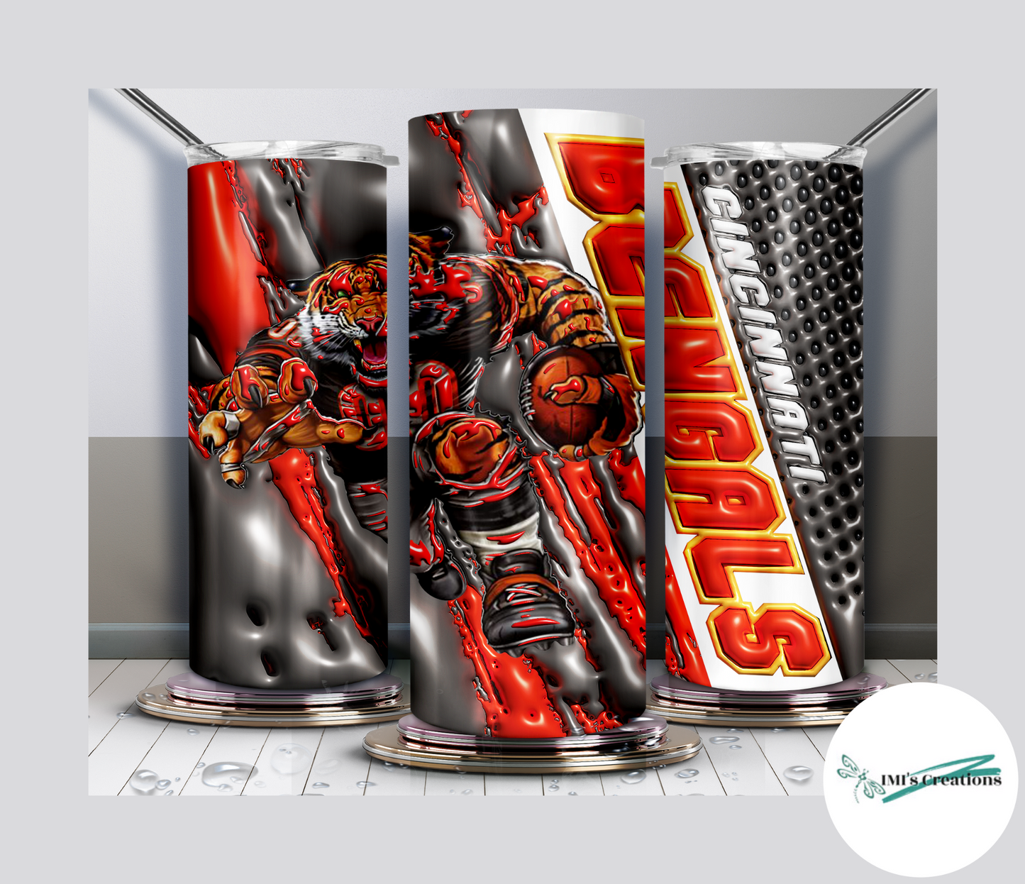 20 oz Sublimation Tumbler - Bengals